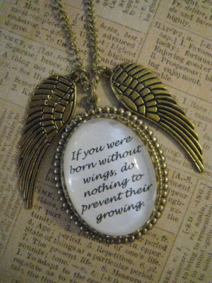 Coco Chanel Quote Charm Necklace by justbedesigns on Etsy, $21.00