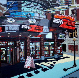 Painting Process | ESPN Zone NYC in Times Square