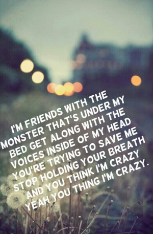 Song Lyric Quotes, Songs Lyrics Quotes, Monsters, Favorite Quotes ...