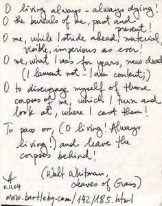 Leaves Of Grass Walt Whitman Quotes