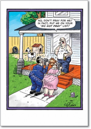 Do Not Pray List Naughty Humor Birthday Greeting Card Nobleworks