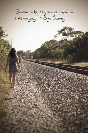 Going against the grain. Photo quote I created.