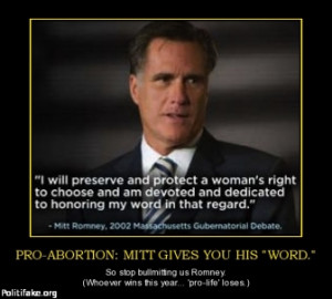 Romney on Abortion – 2002 [2:47 Romney says that, like his mother ...