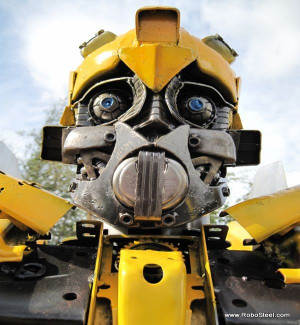Transformer Bumblebee Made from Old Camaro parts