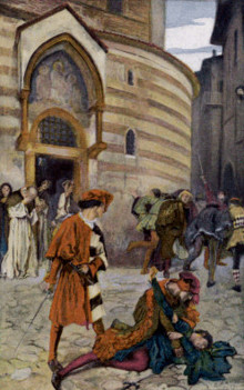 ... The Death of Mercutio Romeo's Friend , Edwin Austin Abbey, 1904