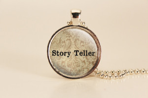 Storyteller Quote Charm