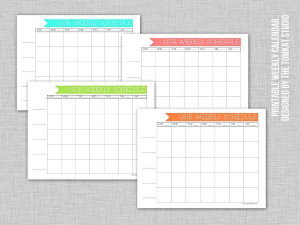 Family Calendars Printable