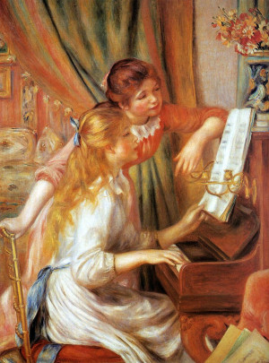 Two Girls at the Piano by Pierre-Auguste Renoir