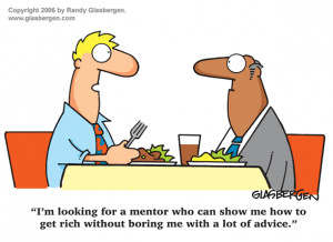 cartoons about sales, cartoon about career advice, mentor, mentoring ...