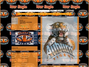 AUBURN TIGERS Layout Preview