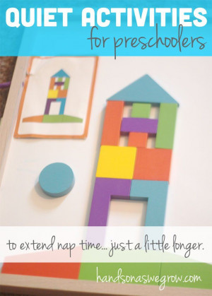 ... for preschoolers.... to extend nap time... just a tad longer