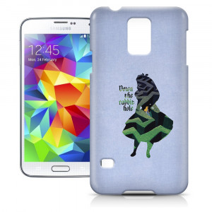 Alice in Wonderland Down The Rabbit Hole Quote Phone Hard Shell Case ...