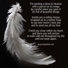 ... sayings | In Loving Memory Cards – I’m sending a dove to Heaven