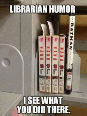 Librarian humor meme