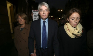 Andrew Mitchell, his wife Dr Sharon Bennett (L) and a woman believed ...