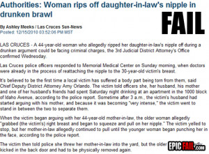 mother law fail rip off nipple