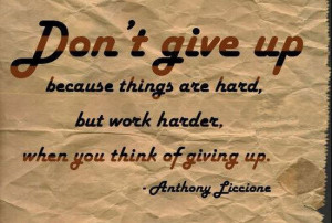 Dont Give Up Work Hard Quotes