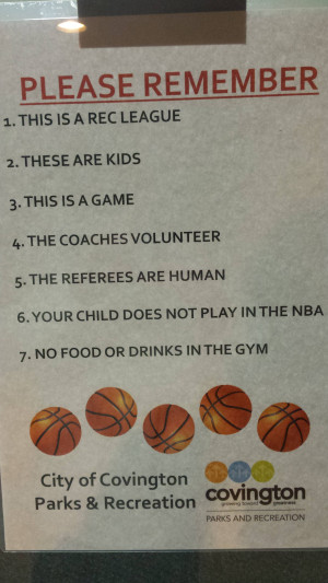 ... Competitive Parents At Youth Sporting Events Should Remember (Photo