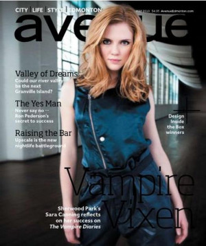The Vampire Diaries’ Sara Canning Graces The Cover Of Avenue Canada