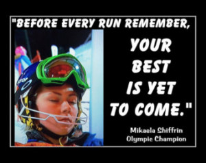 Skiing Poster Mikaela Shiffrin Photo Quote Wall Art Print 8x11 quot ...