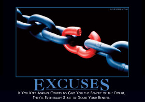 ... benefit of the doubt, they'll eventually start to doubt your benefit