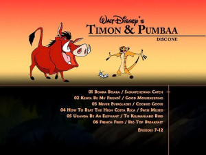 timon and pumbaa dvd