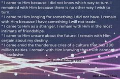 ... remain with Him certain about my destiny. Ravi Zacharias #quote More