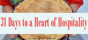 31 days to a heart of hospitality ebook {giveaway!}