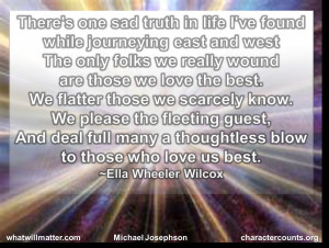 Post image for QUOTE: There’s one sad truth in life I’ve found ...