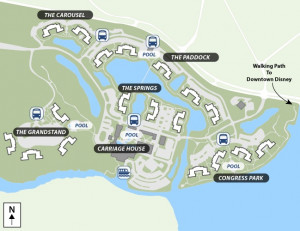 Map of Disney 39 s Saratoga Springs Resort