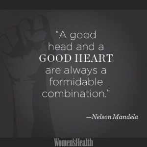 good head and a good heart...