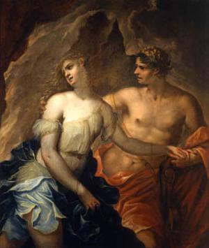 Orpheus and Eurydice, by Federico Cervelli. Public Domain. Courtesy of ...