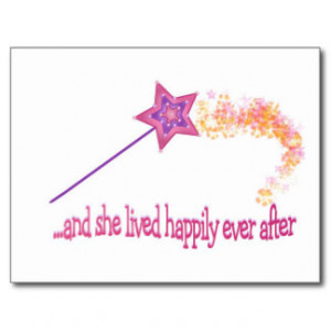 And She Lived Happily Ever After Postcard