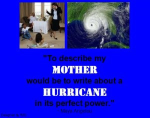 ... about a hurricane in its perfect power. – Best sayings about Mother