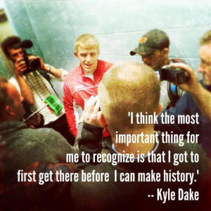 Quote from Kyle Dake! #wrestling
