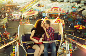 carnival, couple, cute, kiss, love