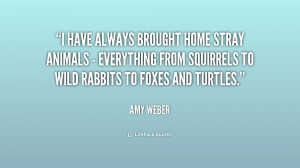 have always brought home stray animals - everything from squirrels ...