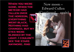 Twilight Series Favourite New Moon Quote Posters