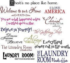 Laundry room sayings to make with cricut and vinyl. Put the 'hangers ...