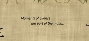 Moments of silence Stencil Wall Art Saying Word Art Quote