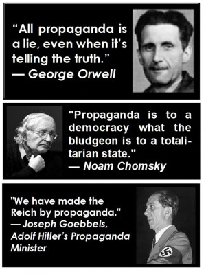 Propaganda undermines democracy and liberty.