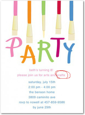 close example of the wording that was actually on the invitation they ...