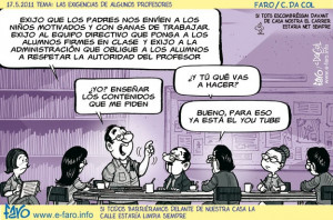 Les exigències d'alguns professors