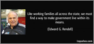 Like working families all across the state, we must find a way to make ...