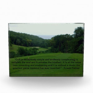 Stunning acrylic photo block with a famous quote by Arnold Palmer ...
