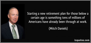 Starting a new retirement plan for those below a certain age is ...