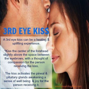 3rd eye kiss can be a healing & uplifting experience?