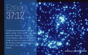 Bible Quote Ezekiel 37:12 Inspirational Hubble Space Telescope Image