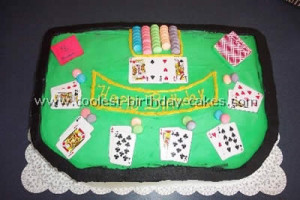 Poker Birthday Cake