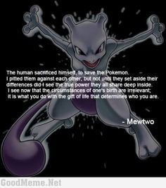 Mewtwo quote pokemon
